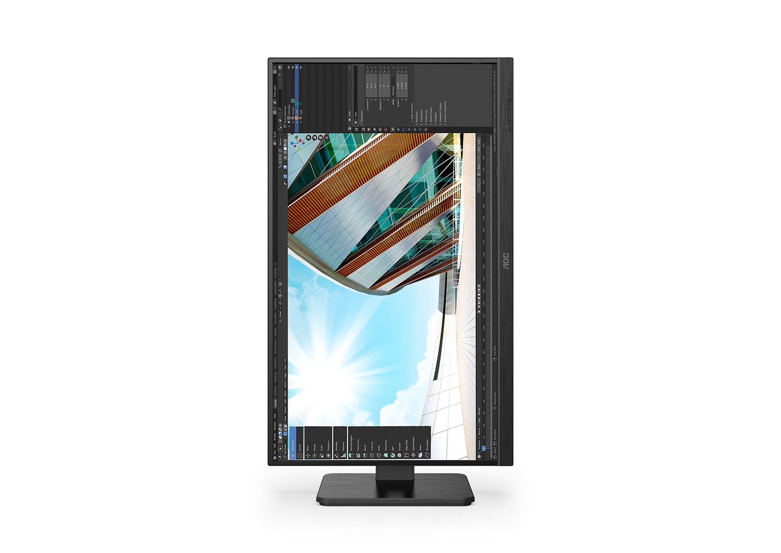 Monitor AOC 27P2Q, 27", 1920 x 1080, Full HD, 75 Hz, i zi