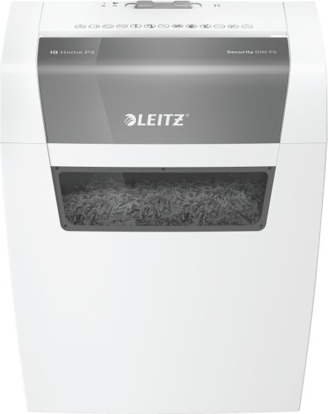 Makinë shkatërruese dokumentesh Leitz Home P-4, 6 fleta, kosh 15L, e bardhë