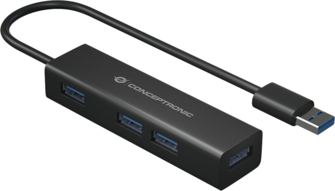 HUB USB Conceptronic CUSB4HUB3, 4 porta USB 3.0, Type A, i zi