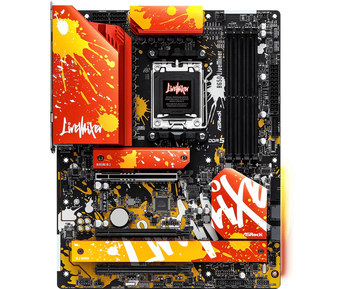 Pllakë amë Asrock B650 LiveMixer AMD B650 Socket AM5 ATX