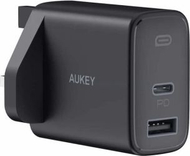 Karikues Aukey PA-F3S, 1x USB-A, 1x USB-C, 3A, i zi