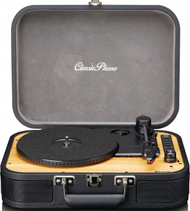 Gramafon portativ Lenco TT-116BK, USB, Bluetooth, i zi