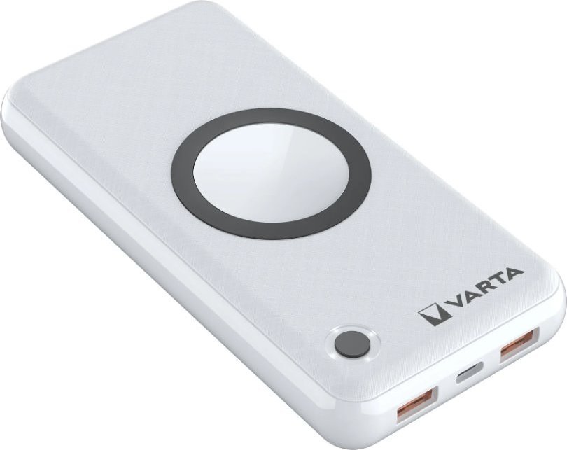 Powerbank Varta 57909, 20000mAh, karikim i shpejtë, i bardhë