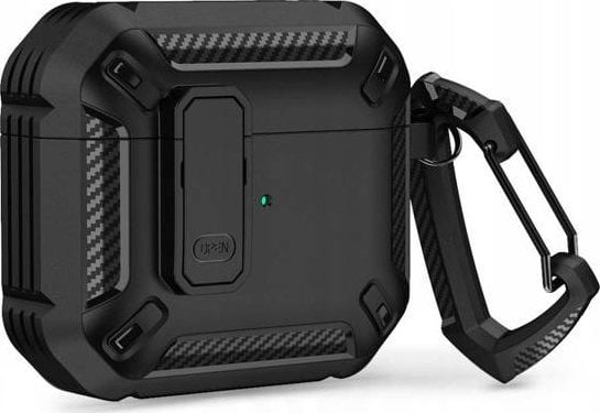 Kuti mbrojtëse Tech-Protect X-Carbo për Apple AirPods Pro 1/2, TPU, e zezë