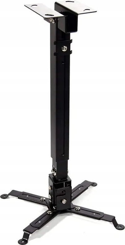 Универзален држач за проектор, монтажа на таван и ѕид, до 25 kg, црн