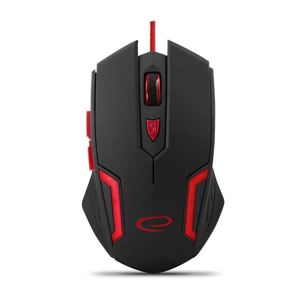 Maus gaming Esperanza Fighter MX-205, 6D 2400DPI, i zi/ kuq