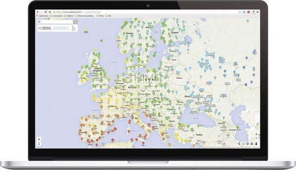 Stacion moti Netatmo NBU-NWS-NRG-EU, 45x45x155mm, i bardhë