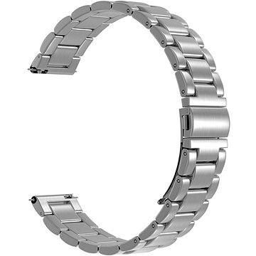 Rrip metalik për smartwatch Eternico Elegance Metal Pro, universal 22mm, çelik inox, argjend