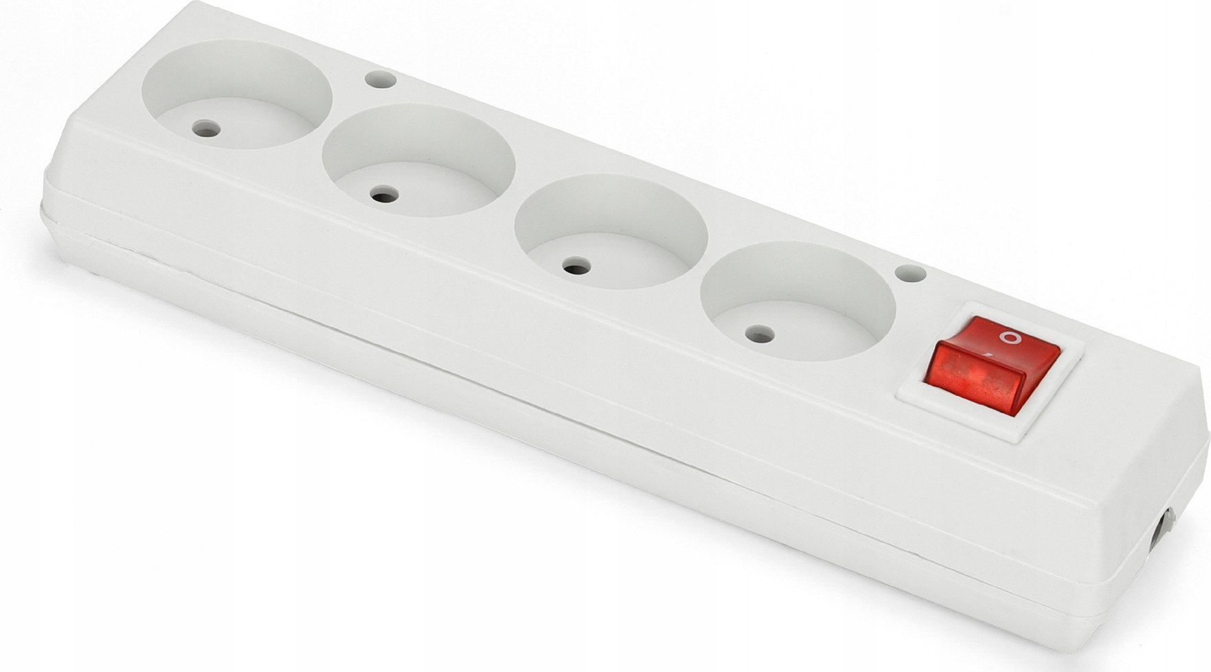 Prizë zgjatues katërfishe Greenlux GN-460WS MT086-B, 16A, me çelës, e bardhë