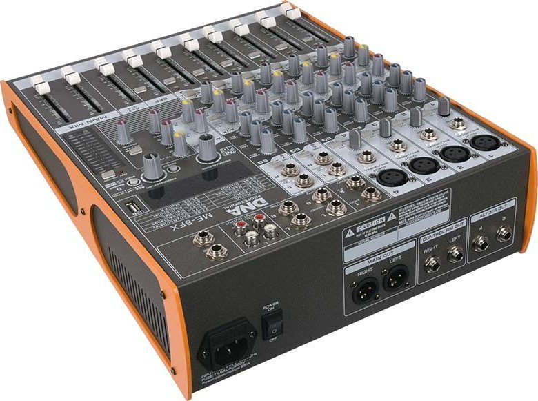 Mikser audio DNA ME-8FX, 8 kanale, USB, Bluetooth