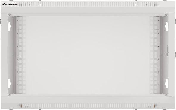 Ѕиден мрежен кабинет Lanberg WF01-6606-00S, 19" 6U, оптоварување 60kg, сив