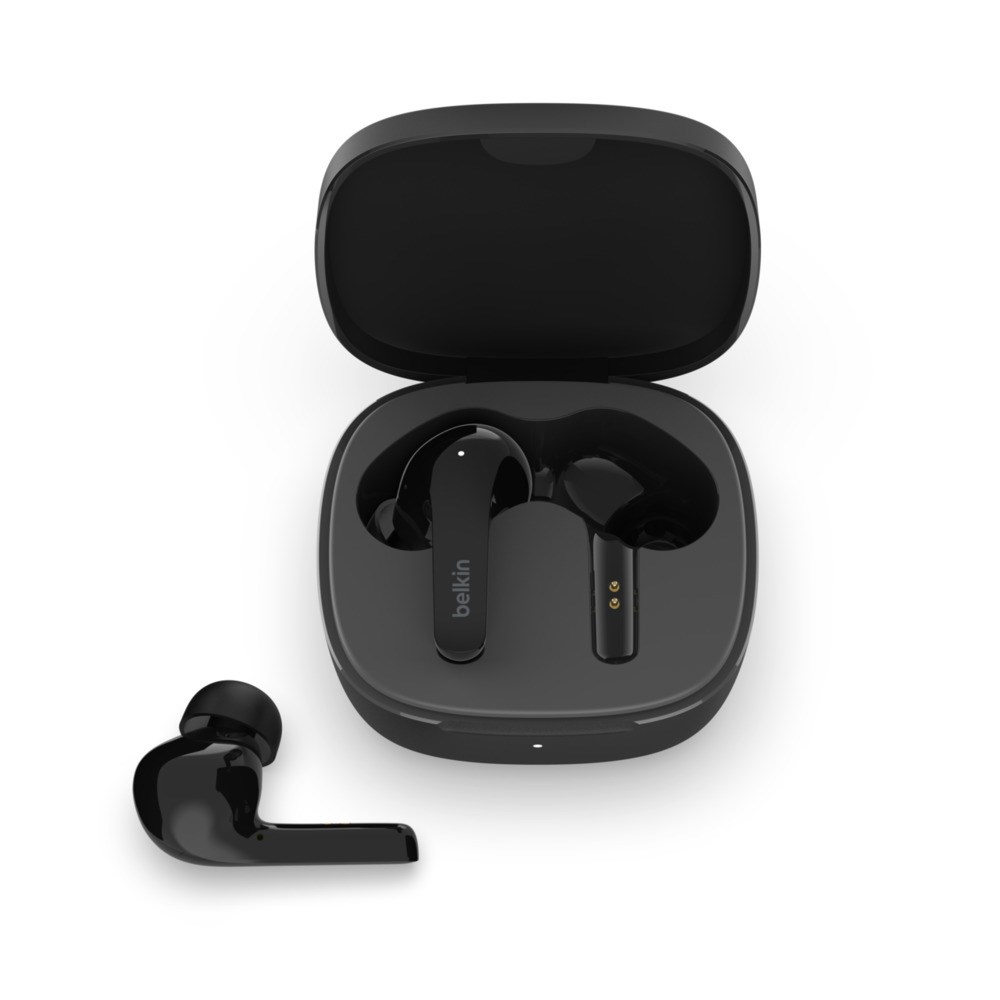 Kufje Belkin SOUNDFORM Flow, wireless, in-ear, USB Type-C, të zeza