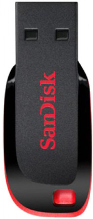 USB SanDisk Cruzer Blade, 32 Gb, e zezë - kuqe