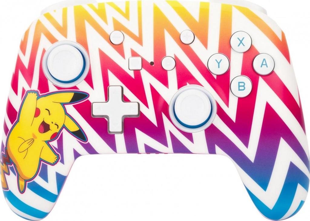 Kontroller PowerA Enhanced Pikachu Vibrant, wireless, shumëngjyrësh