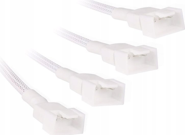 Kabllo splitter Alphacool 4-Pin në 4x 4-Pin PWM, 30cm, e bardhë