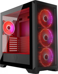 Kasë Modecom Volcano Expanse T Apex ARGB, e zezë, Midi Tower