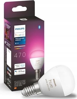 Llambë Philips Hue 8719514491229 E14, 5.1W, shumëngjyrëshe, me Bluetooth