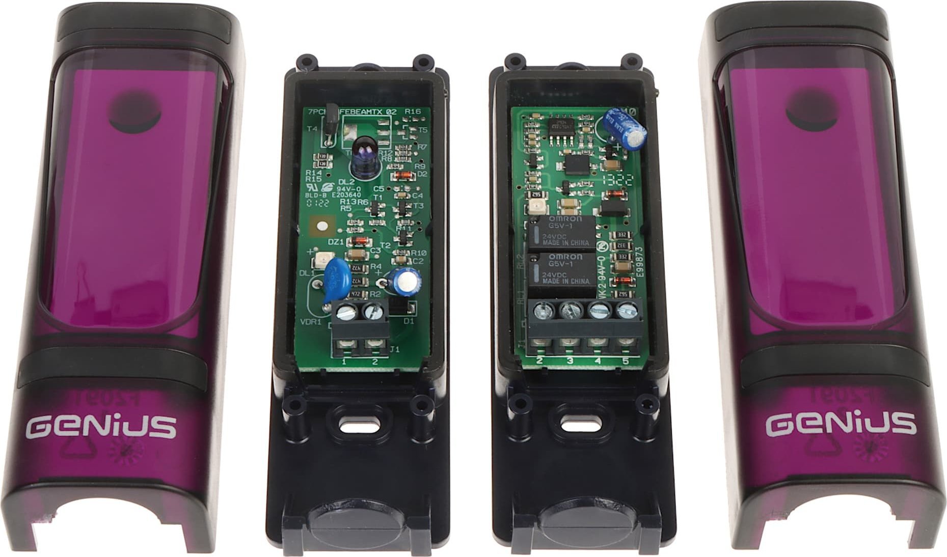 Надворешни фотосензори за порти Џениус Вега, пар, 24V