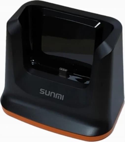 Stacion karikimi POS Sunmi Base M2, bazë tavoline, port karikimi, portokalli