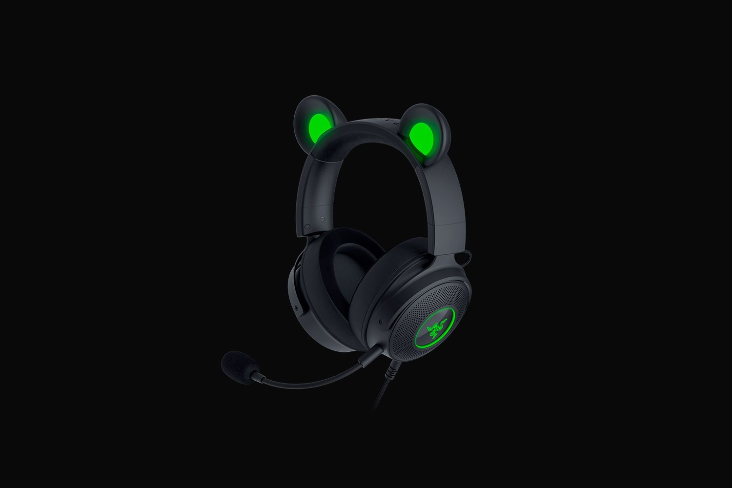 Kufje Razer Kraken V2 Pro Kitty Edition, Wired, të zeza