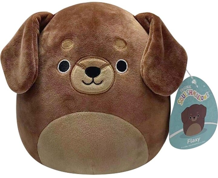 Lodër Pelush Squishmallows Dachshund - Flaxy, 20 cm