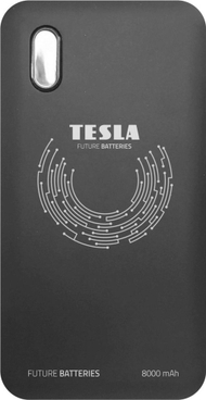 Powerbank Tesla Qi 10 White, karikim wireless Qi, i zi