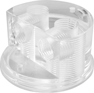 Kapak rezervuari Singularity Computers Protium Quad Port, për sistem ftohjeje me ujë, i zi