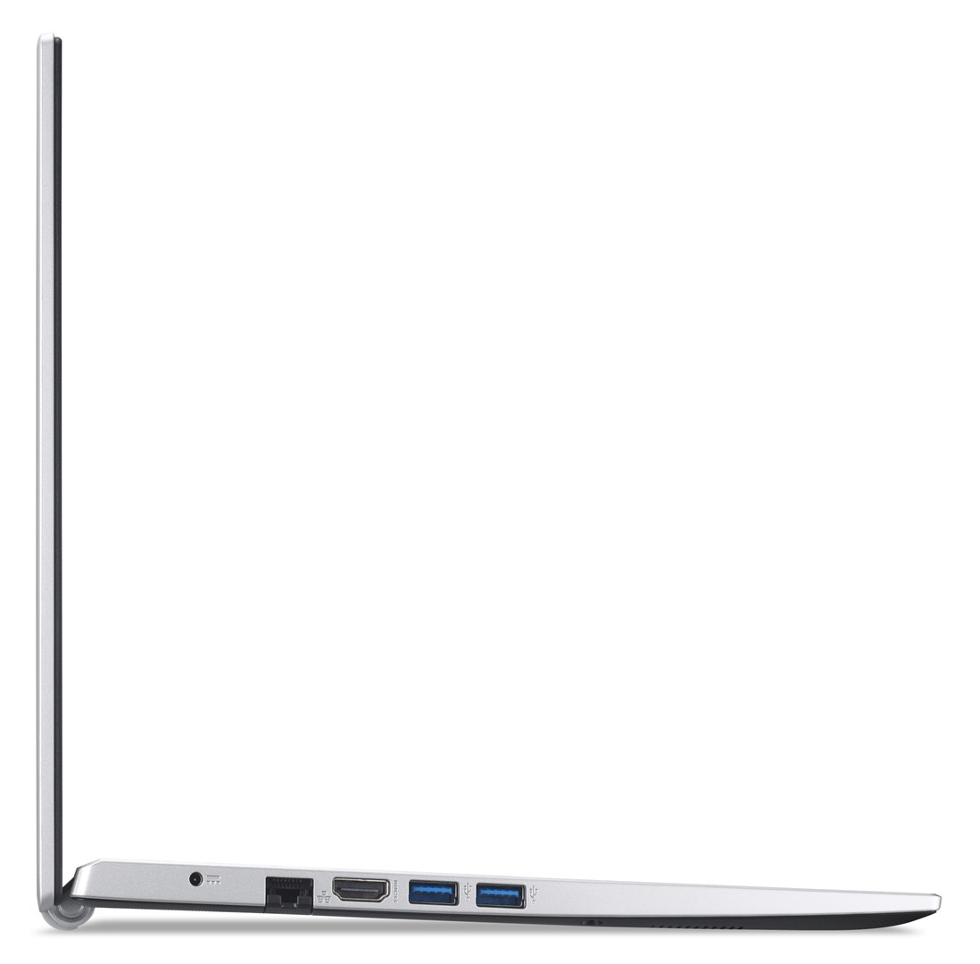 Лаптоп Acer Aspire 3, 15.6", Intel i5-1135G7, 8 GB RAM, 512 GB SSD, сребрен