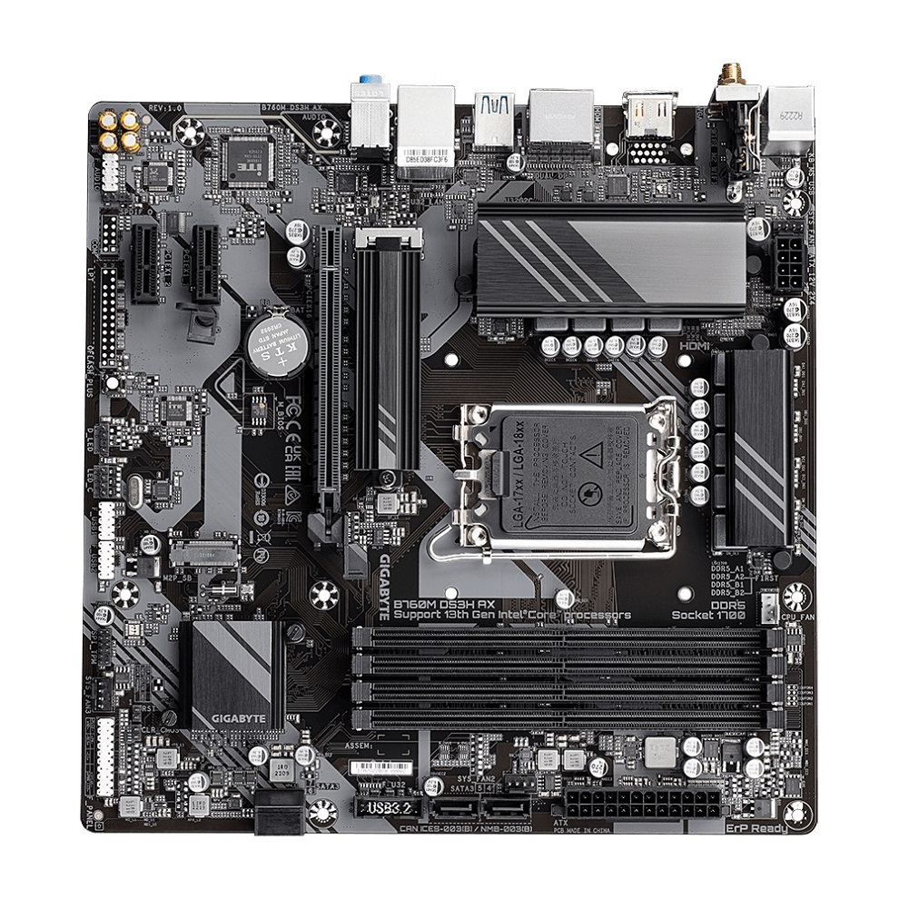 Pllakë amë GIGABYTE B760M DS3H AX