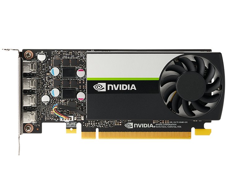 Kartelë grafike PNY NVIDIA T1000, 4GB GDDR6, e zezë 