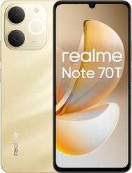 Telefoni realme Note 70T, 4GB 128GB, 6000mAh, ngjyrë gold