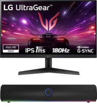 Set Monitor LG UltraGear 24GS60F-B, 23.8", Full HD + Soundbar Genesis Helium 312BT