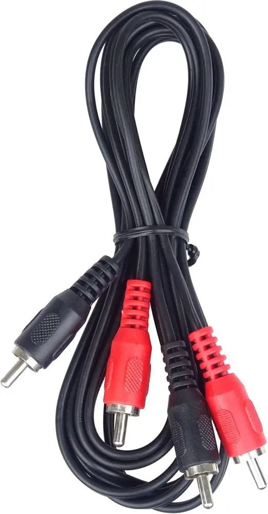 Kabllo audio PremiumCord 2x Cinch M në 2x Cinch M, 3m, e zezë