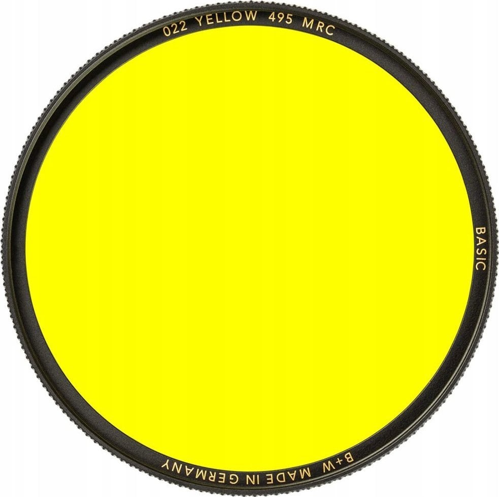 Filter fotografik B+W Basic 022M MRC Yellow 495, 58mm, i verdhë