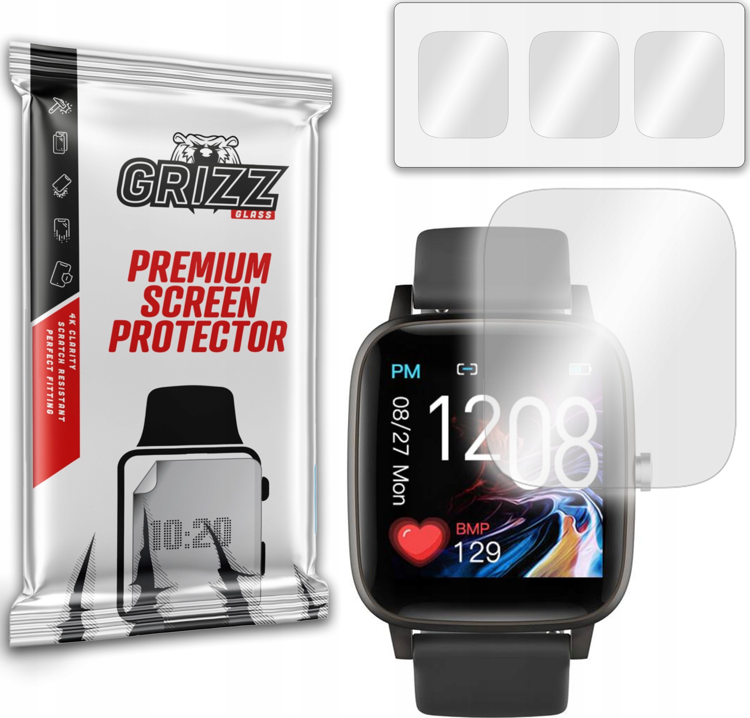 Mbrojtës ekrani GrizzGlass Hydrogel Film Bemi Ter 2, xham hibrid, paketim OxyFree, transparent
