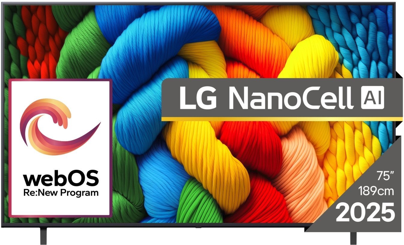 Televizor LG NanoCell AI NANO80 75NANO80A3B, 75", 4K Ultra HD, i zi