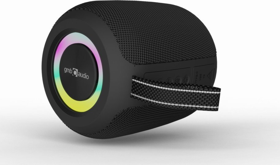 Блуетоот звучник Gembird SPK BT LED 05, пренослив, LED светла, црн