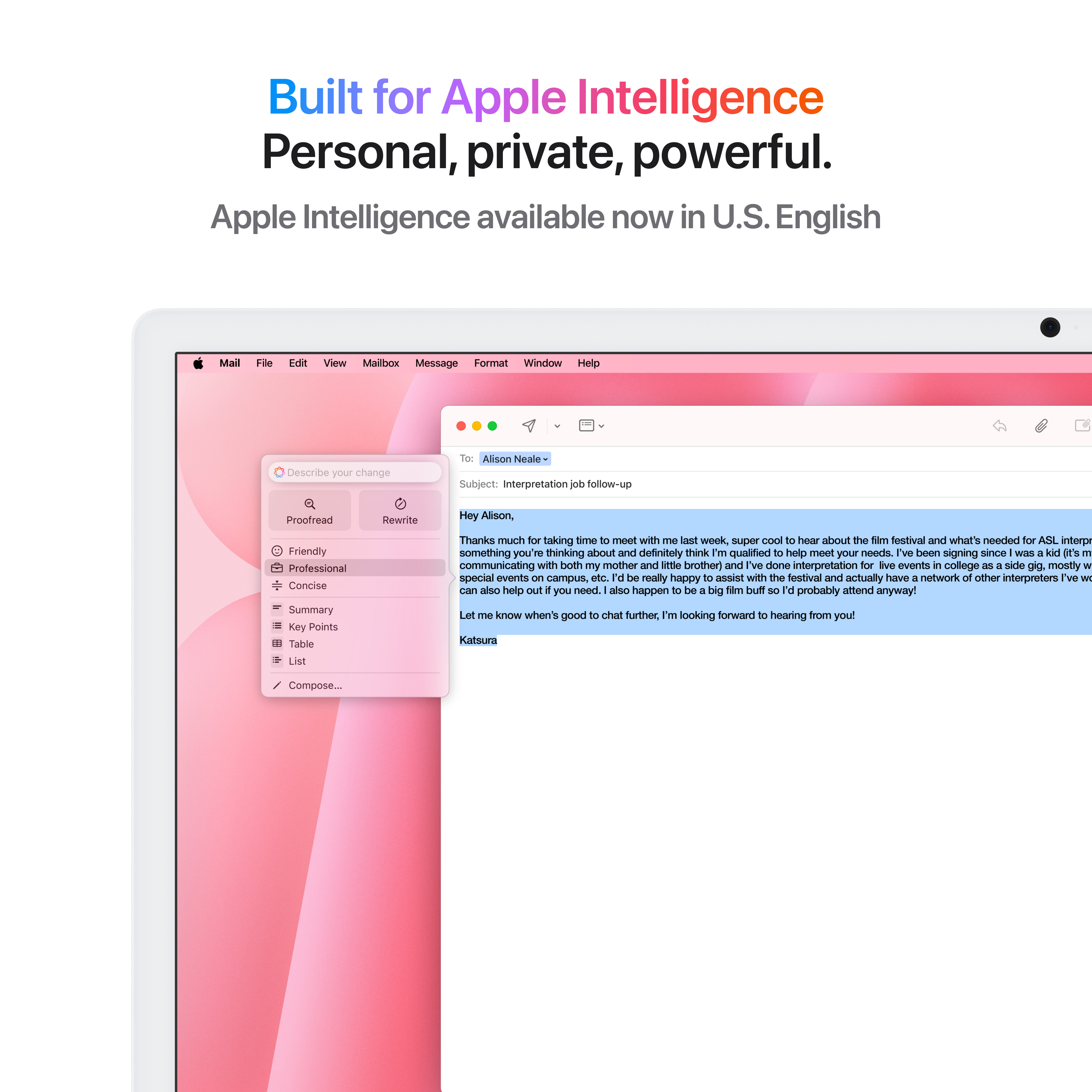 Apple iMac 24", M4 10‑core, 24GB, 512GB SSD, 10‑core GPU, Pink