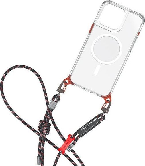 Rrip crossbody për telefon Skinarma Dyno Obsidian, universal, i zi