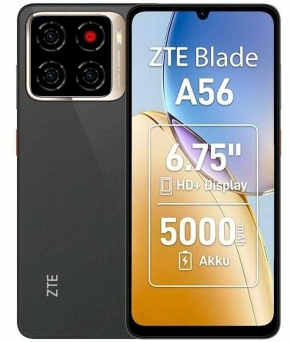Телефон ZTE Blade A56, 6.75\", 4GB 64GB, црн