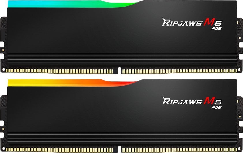 Memorie G.Skill Ripjaws M5 RGB, DDR5, 64 GB, 5200 MHz, CL40, F5-5200J4040A32GX2-RM5RK