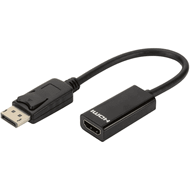 Përshtatës Digitus DisplayPort në HDMI (AK-340400-001-S), i zi
