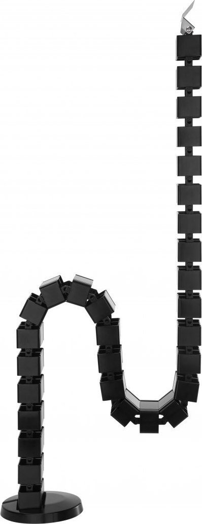 Organizues kabllosh Powerton WP, kanal i rregullueshëm, 1.3 m, i zi