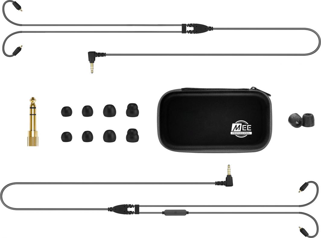 Kufje in ear Mee MX PRO EP MX2PRO, dizajn modular, me tel, të zeza