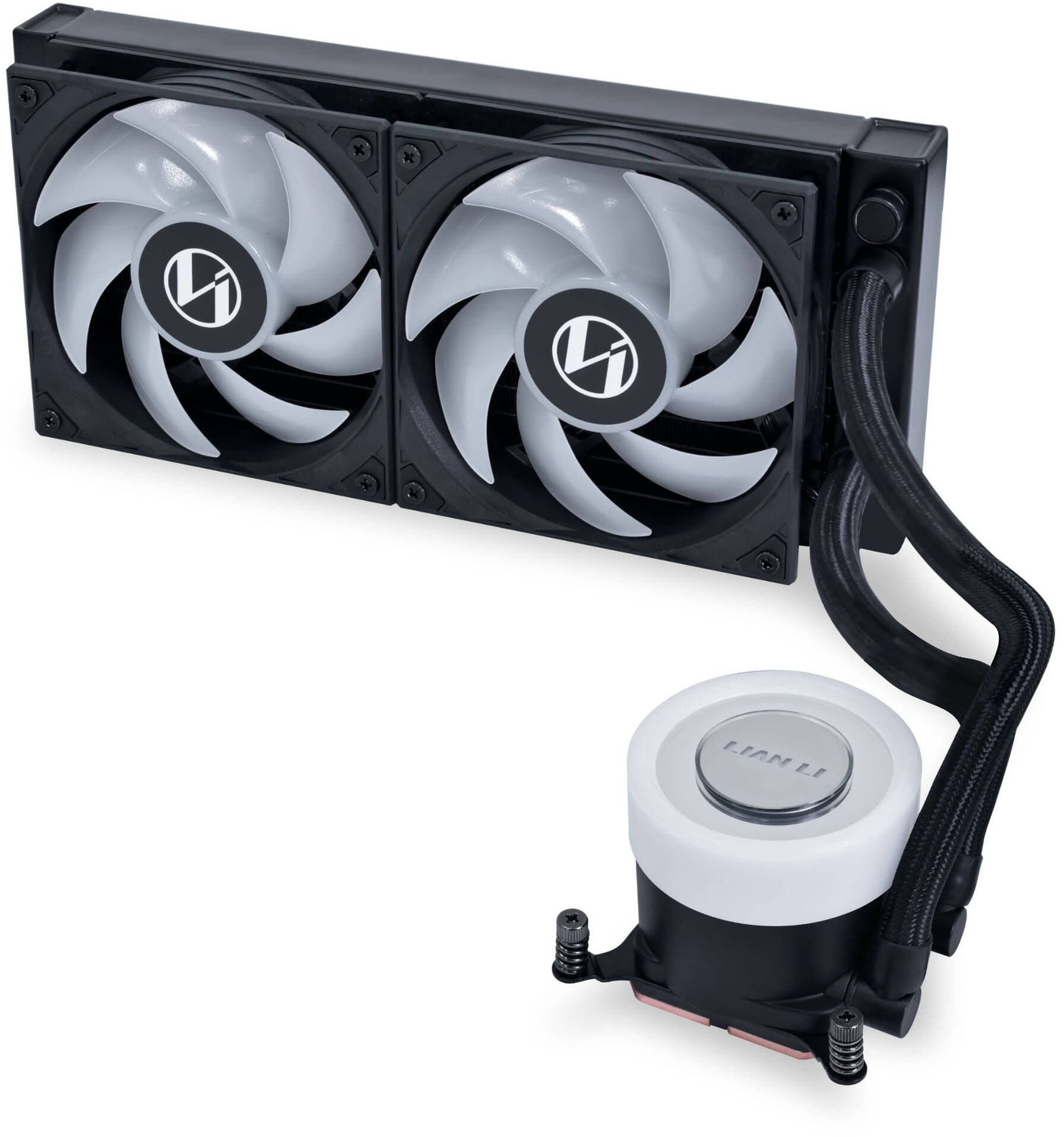 Ладилник за вода за процесор Lian Li GA II Lite 240 RGB, радијатор 240mm, 2x 120mm, црн