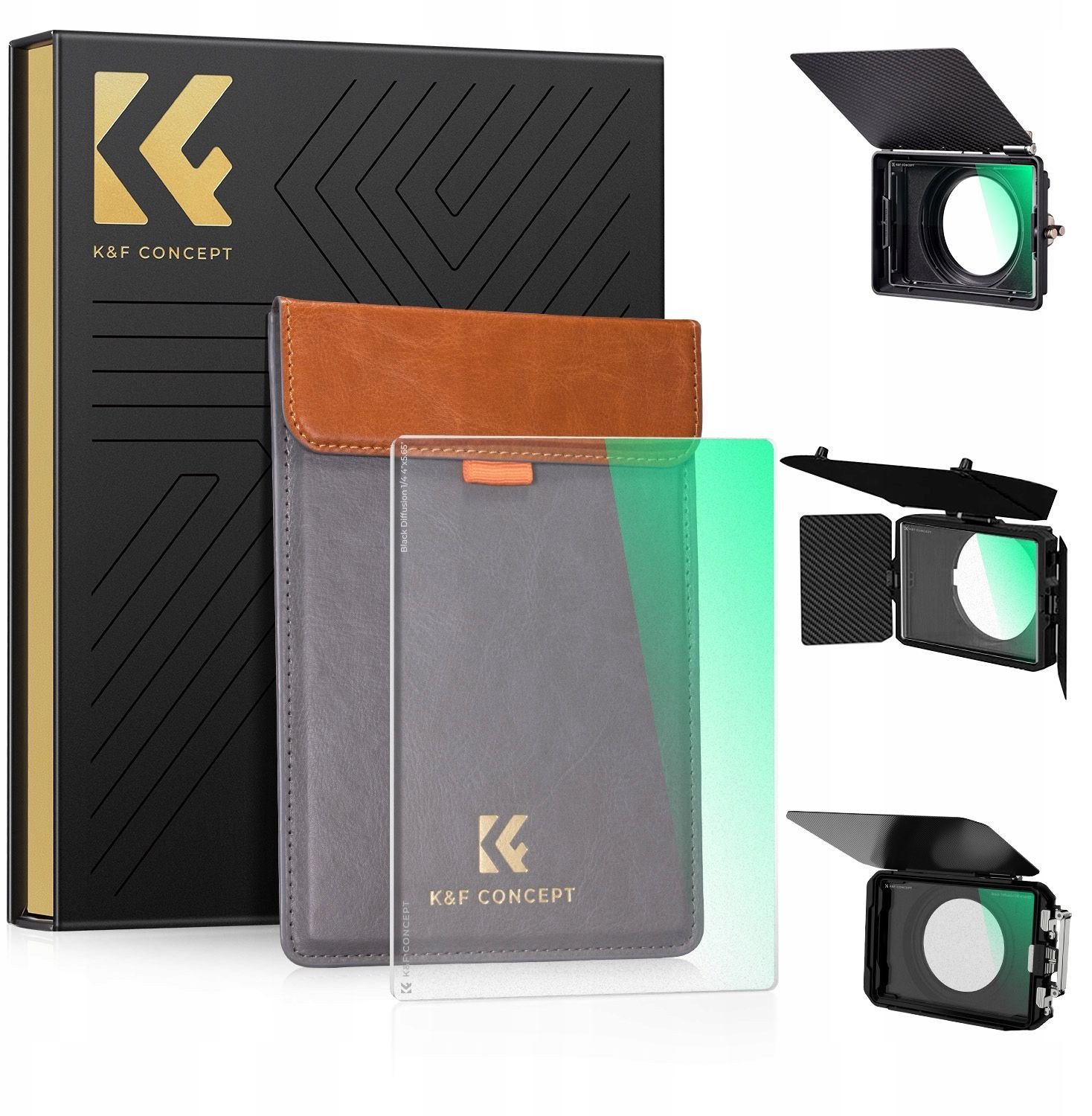 Filter katror për kamera K&F Concept NANO X, 4x5.65", Black Mist 1/4, trashësi 4mm, i zi