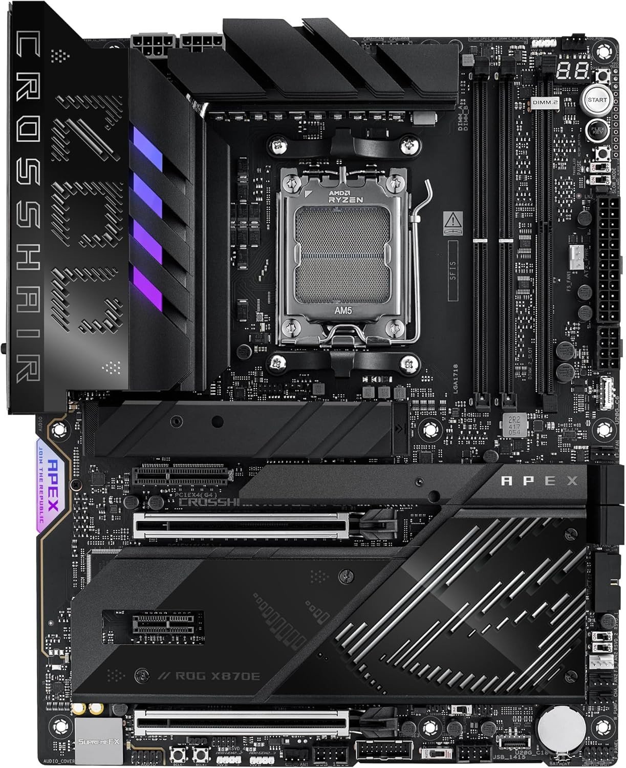 Pлоча ASUS ROG Crosshair X870E Apex, AMD X870E, Socket AM5, ATX