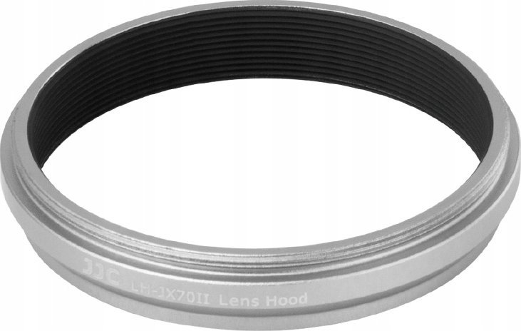 Parashtesë dhe unazë adapteri për lente JJC LH-JX70II për Fujifilm X70, për filtra fotografikë, gri