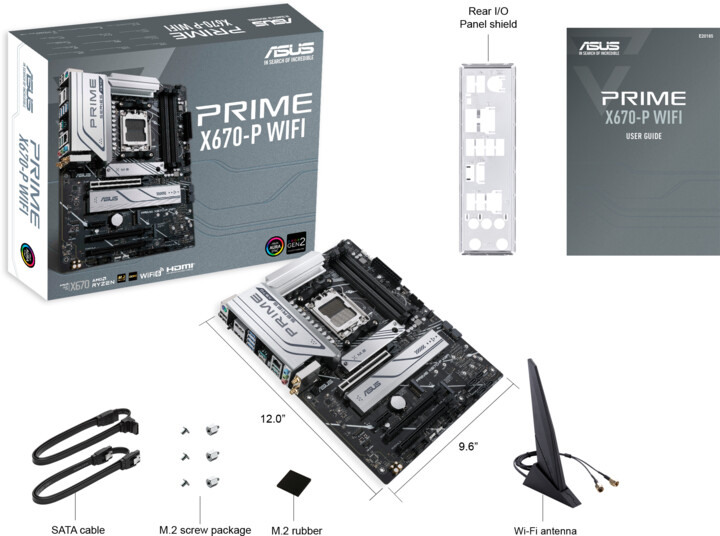 Pllakë amë ASUS PRIME X670-P WIFI - AMD X670
