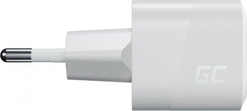 Karikues USB C Green Cell PowerGaN CHARGC06W, 1x USB C, 3A, i bardhë